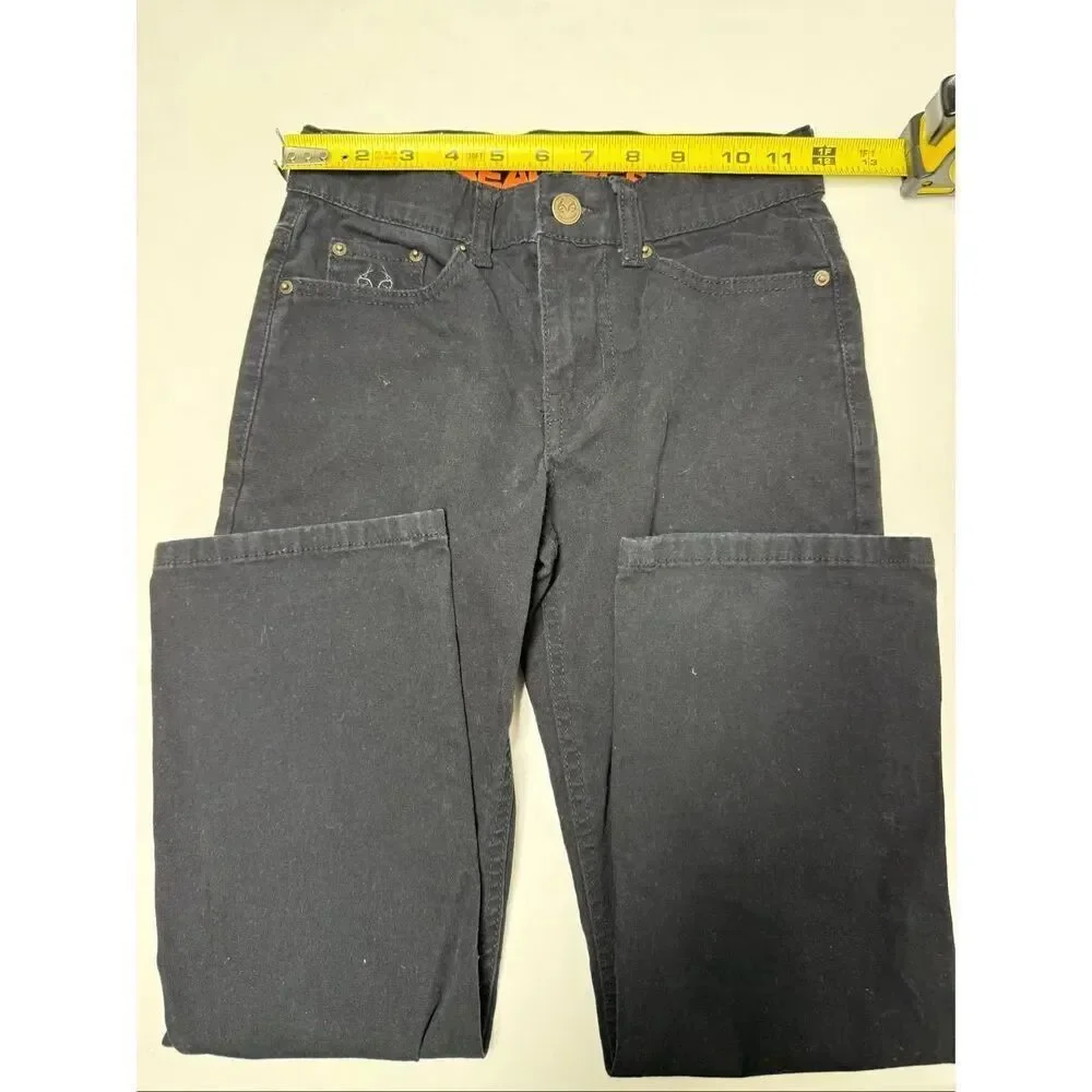 Realtree Youth Carpenter Pants (Black, S-7/8)
